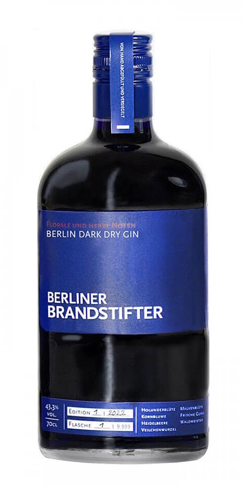 Berliner Brandstifter Dark Dry Gin 43.3% vol
